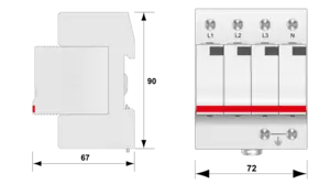 DS44-400 - 三相+N Type2交流电源电涌保护器, CITEL